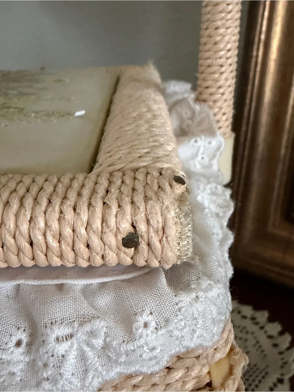 Vintage, cute, cottagecore, whimsical, coquette, basket,rabbit